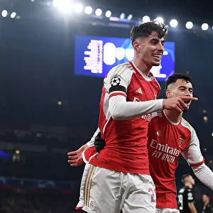 Arsenal: Havertz and Jesus Celebrate First Goal in Champions League Victory over RC Lens (2023-24)