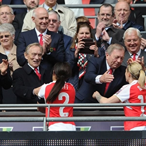 Arsenal Ladies Celebrate FA Cup Victory: Vic Akers Embraces Kelly Smith - Arsenal FC