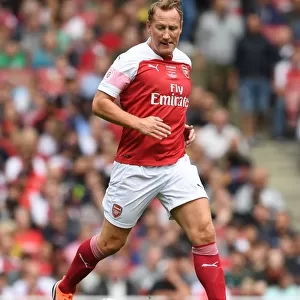 Arsenal Legends vs Real Madrid Legends: Clash of Football Greats - Ray Parlour in Action