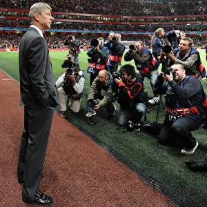 Arsenal manager Arsene Wenger. Arsenal 6: 0 SC Braga, UEFA Champions League