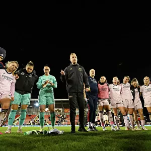Arsenal Manager Jonas Eidevall Consoles Players After FA Women's Super League Loss to Manchester United
