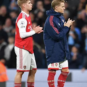 Arsenal Players Applaud Fans After Defeat at Manchester City, 2022-23 Premier League