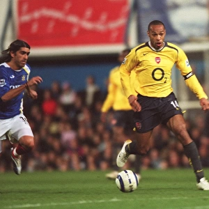 Arsenal and Portsmouth Draw 1-1 at Fratton Park, FA Premiership 2006