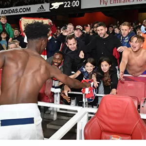 Arsenal Star Sambi Ljubicic Gifts Shirt to Young Fan Amidst Excitement of Arsenal v Aston Villa Match