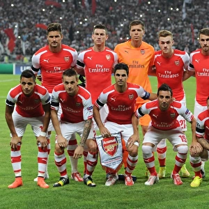 Arsenal team. Besiktas 0: 0 Arsenal. UEFA Champions League Qualifier 1st Leg. Ataturk