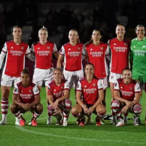 Arsenal team before the match. Arsenal Womens 5: 1 Tottenham Hotspur Women