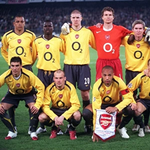 The Arsenal team before the match. Juventus 0: 0 Arsenal. UEFA Champions League