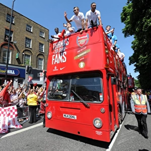 Arsenal Trophy Parade. Islington, 18 / 5 / 14. Credit : Arsenal Football Club / David Price