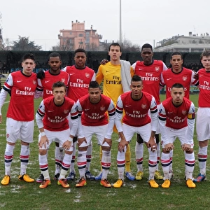 Arsenal U19 Squad: Hector Bellerin, Chuba Akpom, Isaac Hayden, et al. vs Inter Milan U19 - NextGen Series 2012-13