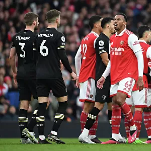 Arsenal vs. AFC Bournemouth: Intense Clash Between Gabriel and Bournemouth Defenders