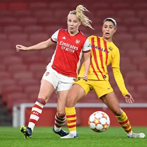 Arsenal vs. Barcelona: A Battle in the UEFA Women's Champions League at the Emirates Stadium