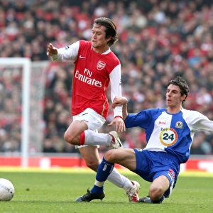 Arsenal vs. Blackburn Rovers: A Battle of Rosickys in the FA Cup 5th Round at Emirates Stadium (0:0)