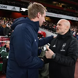 Arsenal vs. Brighton: Mikel Arteta and Graham Potter's Pre-Match Greeting (December 2019)