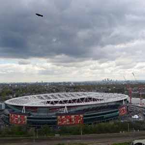 Arsenal vs. Chelsea: Aerial View of Emirates Stadium, Barclays Premier League