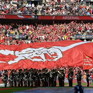 Arsenal vs Chelsea: FA Cup Final - Arsenal Banners at Wembley Stadium