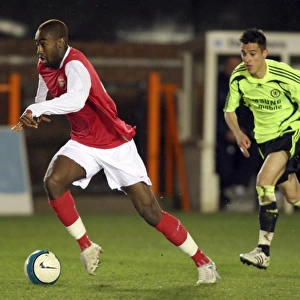 Arsenal vs. Chelsea Reserves: Djourou and Tejada Face Off in Barclays Premier Reserve League Clash at Underhill, Barnet (March 25, 2008)