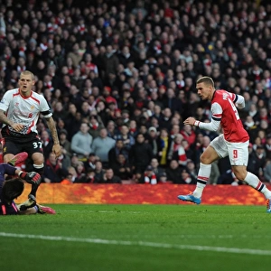 Arsenal vs Liverpool: Lukas Podolski Scores the Second Goal in FA Cup Fifth Round