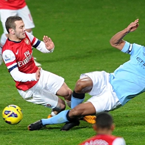 Arsenal vs Manchester City: Jack Wilshere vs Vincent Kompany - Red Card Drama