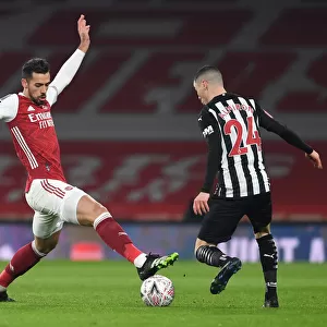 Arsenal vs Newcastle United: Pablo Mari Clashes with Miguel Almiron in FA Cup Third Round