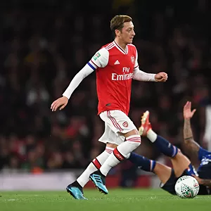 Arsenal vs Nottingham Forest: Mesut Ozil in Carabao Cup Action at Emirates Stadium