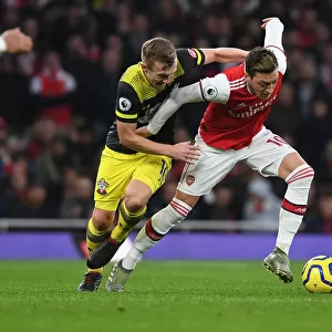 Arsenal vs Southampton: Mesut Ozil Clashes with James Ward-Prowse in Premier League Showdown