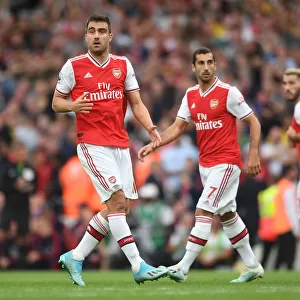 Arsenal vs. Tottenham: Sokratis in Action at the Emirates Stadium (Premier League 2019-20)