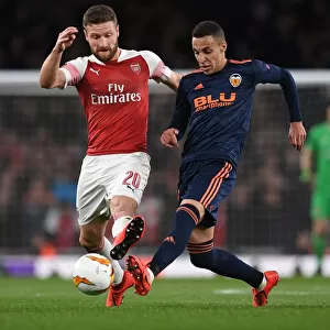 Arsenal vs Valencia: Mustafi Closes In on Rodrigo in Europa League Semi-Final Showdown