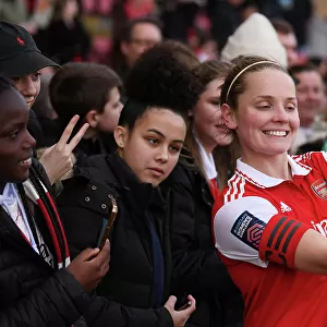 Arsenal Women Celebrate FA WSL Title: Kim Little Amidst Jubilant Fans