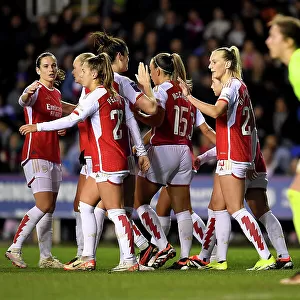 Arsenal Women Celebrate Stina Blackstenius's FA WSL Cup-Winning Goal Against Reading