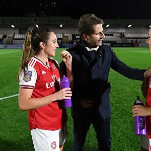 Arsenal Women: Montemurro's Team Gathers Post-Match with Evans and McCabe