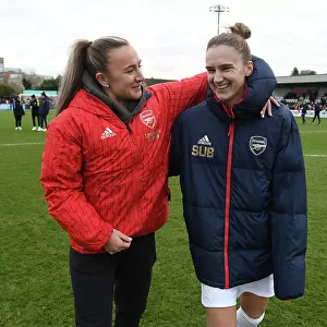 Arsenal Women & Vivianne Miedema Celebrate after Fourth Round FA Cup Victory over Watford Women