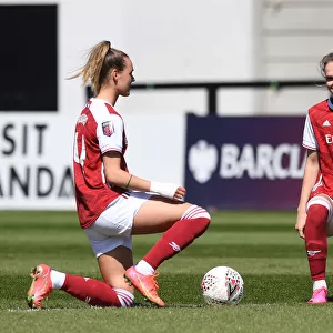 Arsenal Women vs. Brighton & Hove Albion: Taking a Knee in Empty Meadow Park - FA WSL Match