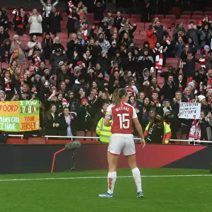 Arsenal Women vs. Chelsea Women: Katie McCabe Celebrates at Emirates Stadium (Barclays Women's Super League 2023-24)