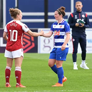 Arsenal Women vs Reading Women: Kim Little and Emma Mitchell Share a Moment After FA WSL Match