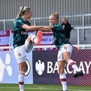 Arsenal Women Warm Up Ahead of West Ham United Clash in WSL Action