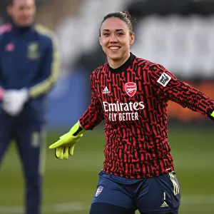 Arsenal Women's Manuela Zinsberger Gears Up Alone at Empty Meadow Park Amidst Coronavirus Pandemic - Arsenal vs Manchester United FA WSL