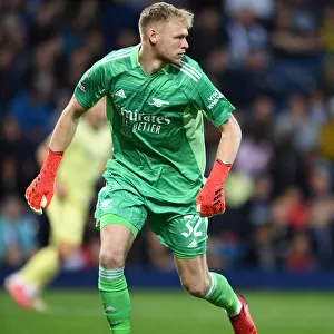 Arsenal's Aaron Ramsdale in Action: Carabao Cup Clash vs. West Bromwich Albion