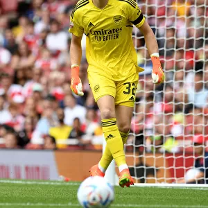Arsenal's Aaron Ramsdale in Action Against Sevilla at the Emirates Cup 2022