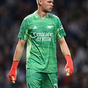 Arsenal's Aaron Ramsdale in Action against West Bromwich Albion in Carabao Cup Clash