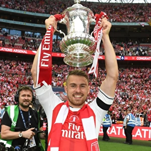 Arsenal's Aaron Ramsey Celebrates FA Cup Victory over Chelsea, 2017