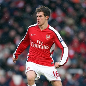 Arsenal's Aaron Ramsey at Emirates Stadium in Tie Against Everton, Barclays Premier League, 9/1/10