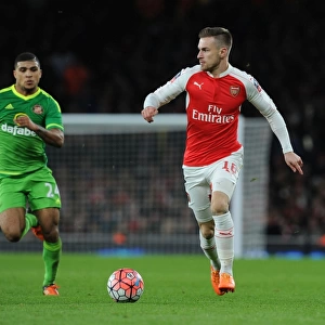 Arsenal's Aaron Ramsey in FA Cup Action: Arsenal vs. Sunderland at The Emirates (2016)