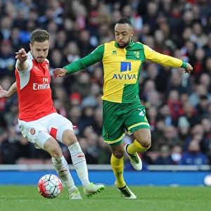 Arsenal's Aaron Ramsey vs. Norwich's Nathan Redmond: Intense Clash in Premier League Showdown