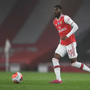 Arsenal's Ainsley Maitland-Niles in Action against Leicester City - Premier League 2019-2020