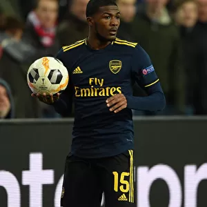 Arsenal's Ainsley Maitland-Niles in UEFA Europa League Action against Standard Liege (December 2019)