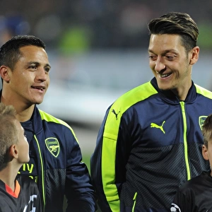 Arsenal's Alexis Sanchez and Mesut Ozil Before UCL Clash vs Ludogorets Razgrad (November 2016)