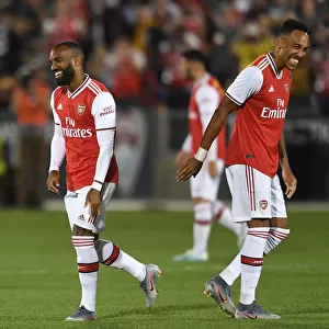 Arsenal's Aubameyang and Lacazette in Action against Colorado Rapids (2019-20)