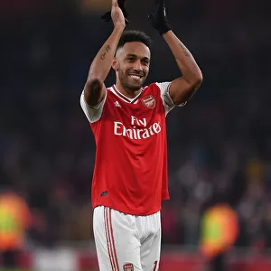 Arsenal's Aubameyang Reacts After Arsenal vs Manchester United, Premier League 2019-2020