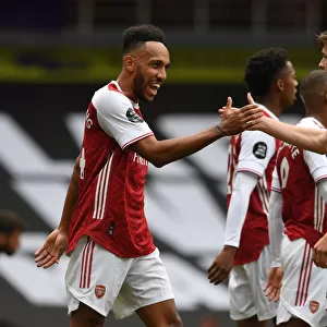 Arsenal's Aubameyang Scores Brace: Gunners Secure Victory Over Watford in Premier League Clash (2019-20)