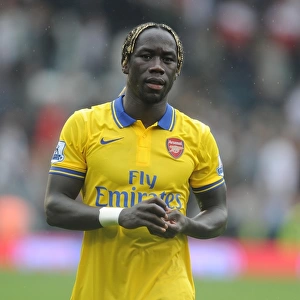 Arsenal's Bacary Sagna in Action against Fulham in 2013-14 Premier League